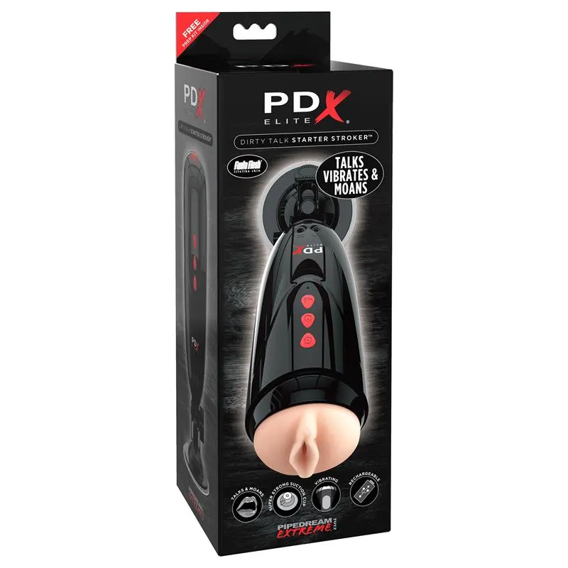 Masturbador con Vibración y Voz · PDX ELITE · Masturbadores Él — Foto 2