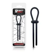 Anillo para el Pene de Lazo Ajustable Silicona Sólida Negro · BEAST RINGS · Anillos para el Pene