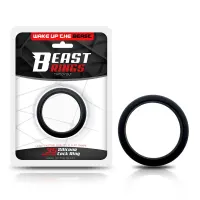 Anillo para el Pene Forma Plana Silicona Sólida 3.5 cm Negro · BEAST RINGS · Anillos para el Pene
