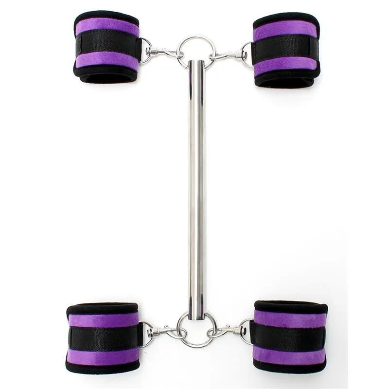 Barra Separadora con Esposas Purpura · BONDAGE PLAY · Esposas y Ataduras — Foto 6