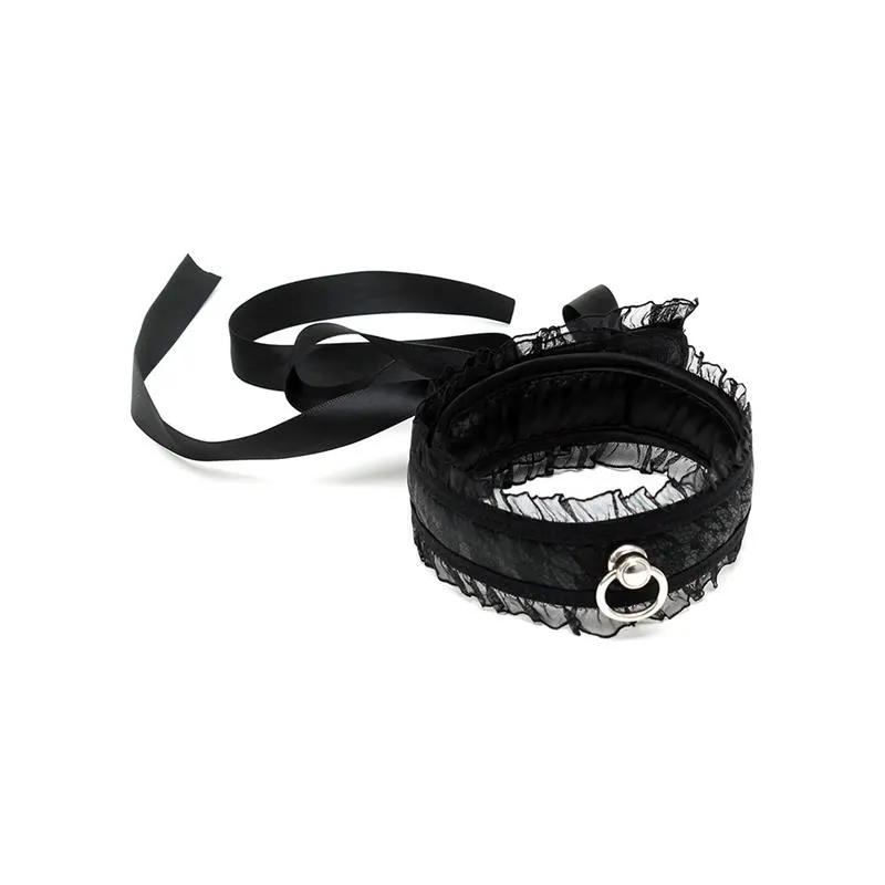 Collar de Satén Negro · BONDAGE PLAY · Accesorios BDSM y Fetish — Foto 2