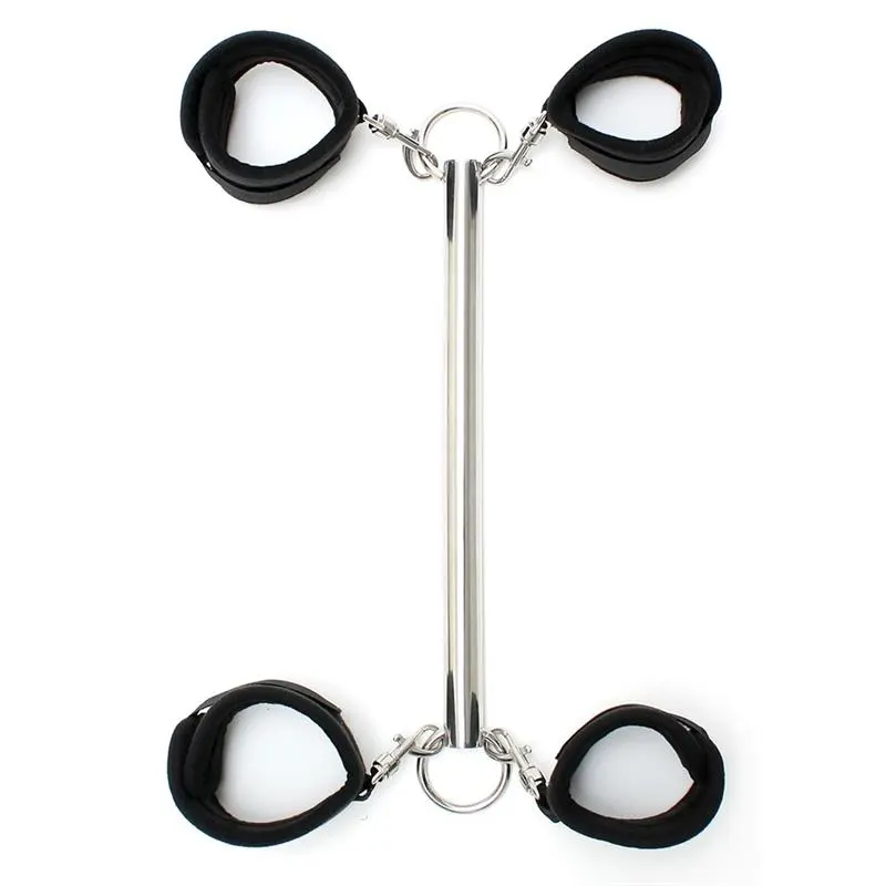 Barra Separadora con Esposas Negro · BONDAGE PLAY · Esposas y Ataduras — Foto 4
