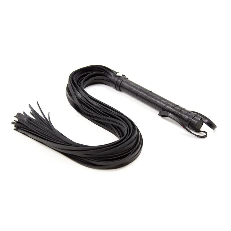 Flogger Mango de Metal 69 cm Negro · LATETOBED BDSM LINE · Spanking y Azotes — Foto 2