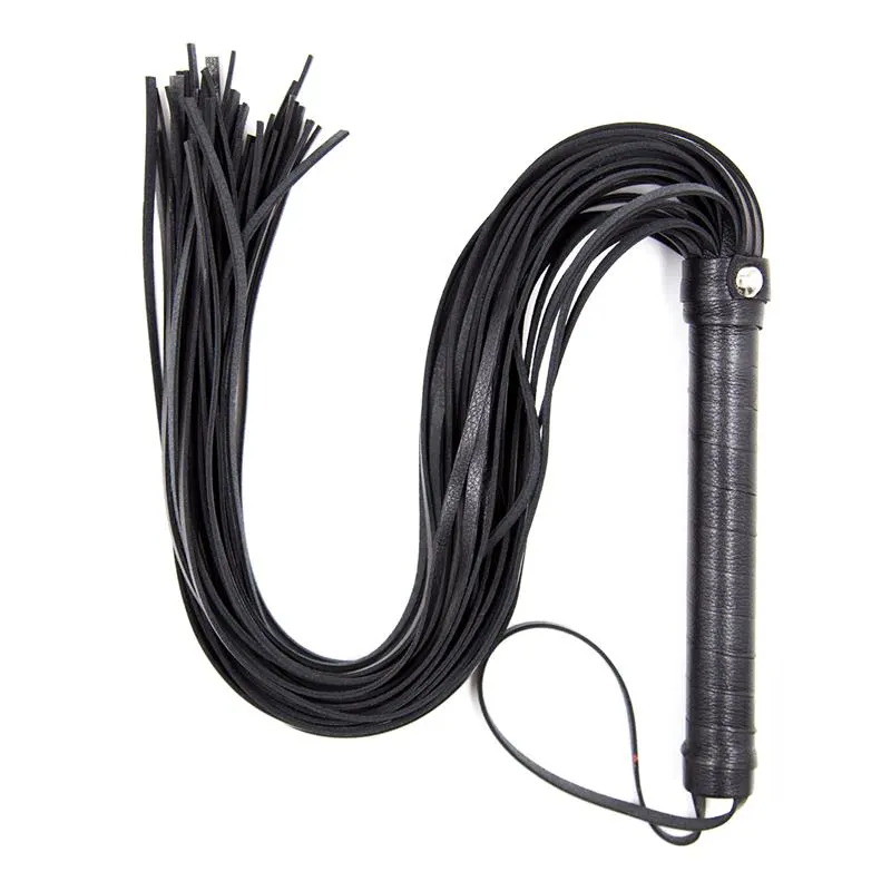 Flogger Mango de Metal 69 cm Negro · LATETOBED BDSM LINE · Spanking y Azotes — Foto 3