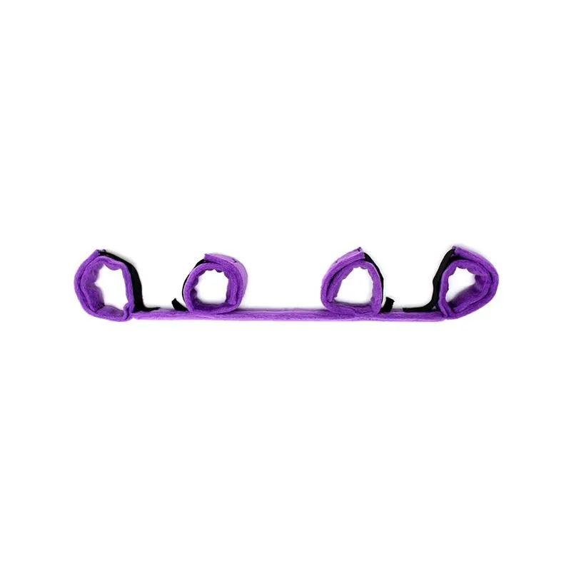 Barra Separadora con 4 Esposas Purpura · BONDAGE PLAY · Esposas y Ataduras — Foto 3