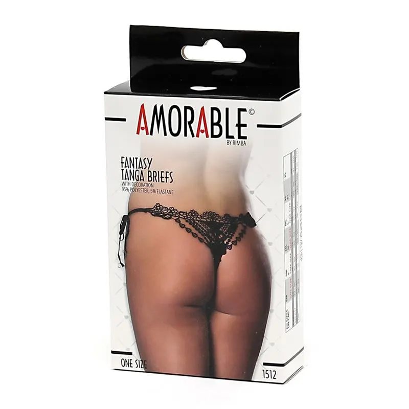 Tanga Fantasia Negro Talla Unica · AMORABLE · Tangas y Braguitas — Foto 3