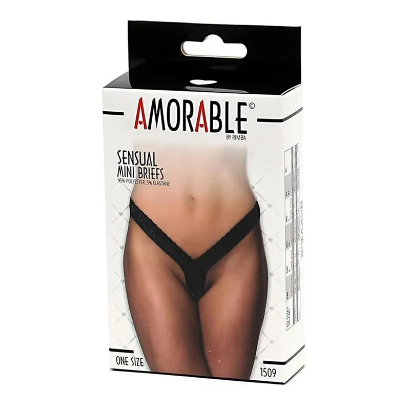 Tanga Negro de Encaje · AMORABLE · AMORABLE · Tangas y Braguitas — Foto 3