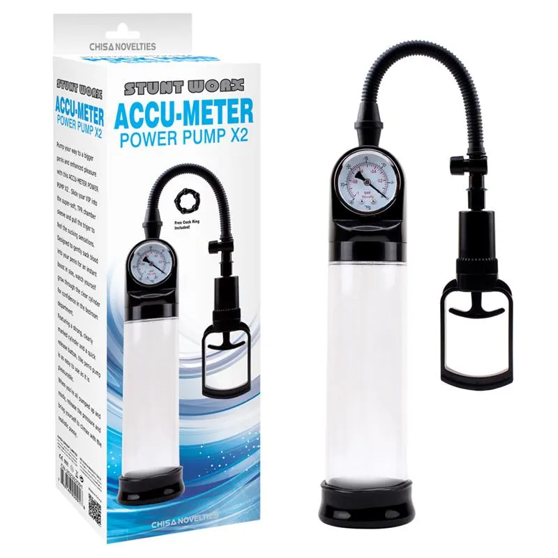 Masturbador Accu-Meter Power Pump x2 · CHISA · Masturbadores Él — Foto 2