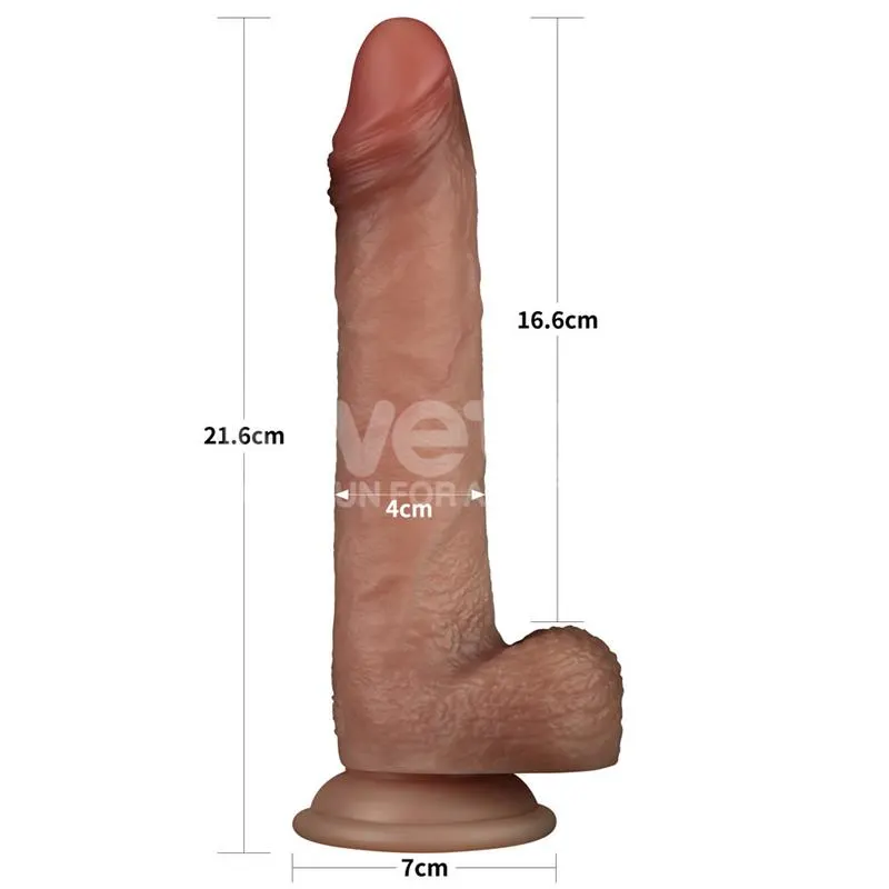 Sliding Pro Dildo Piel Deslizante-Retractil Dual Layer 8.5 · LOVETOY · Dildos — Foto 14