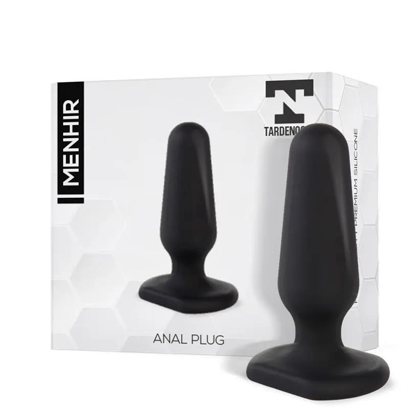 Menhir Plug Anal Silicona Negro · TARDENOCHE · Anal