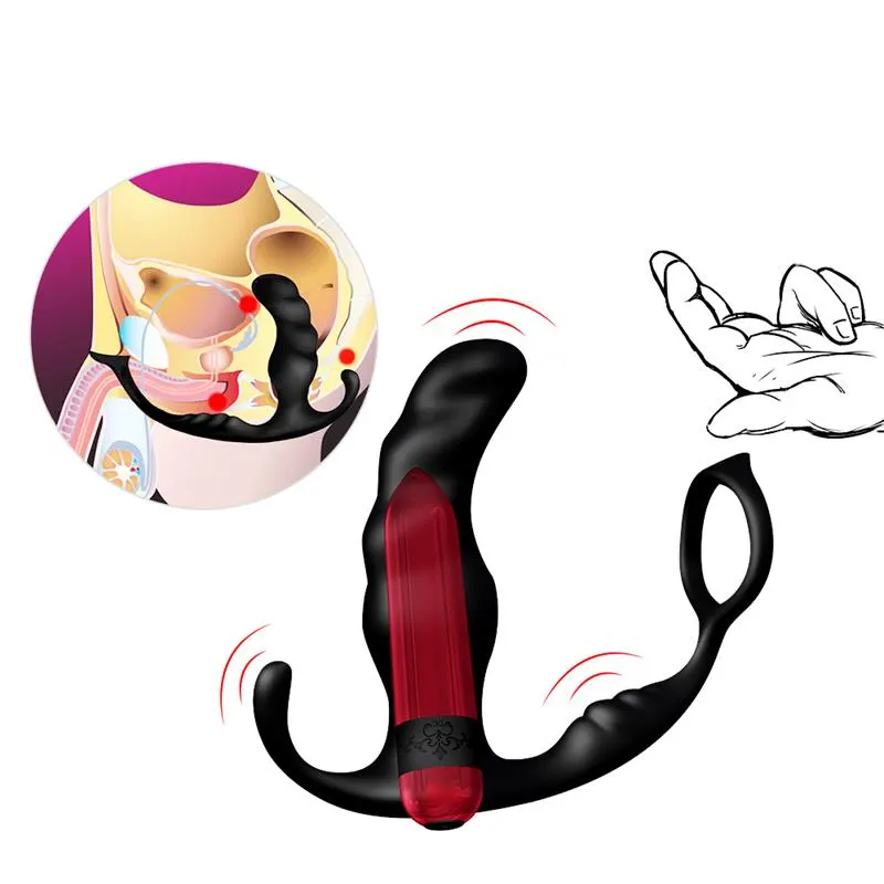 Masajeador Prostática y Plug Anal 2 en 1 con Vibración · URBAN SKY · Anal — Foto 4