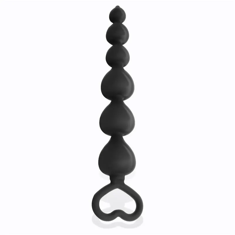 Clyde Plug Anal con Bolas con Aro de Fácil Extracción Silicona Negro · TARDENOCHE · Anal — photo 4