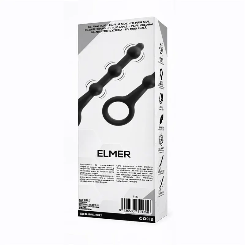 Elmer Plug Anal con Aro de Fácil Extracción Silicona Negro · TARDENOCHE · Anal — photo 3