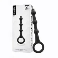 Elmer Plug Anal con Aro de Fácil Extracción Silicona Negro · TARDENOCHE · Anal