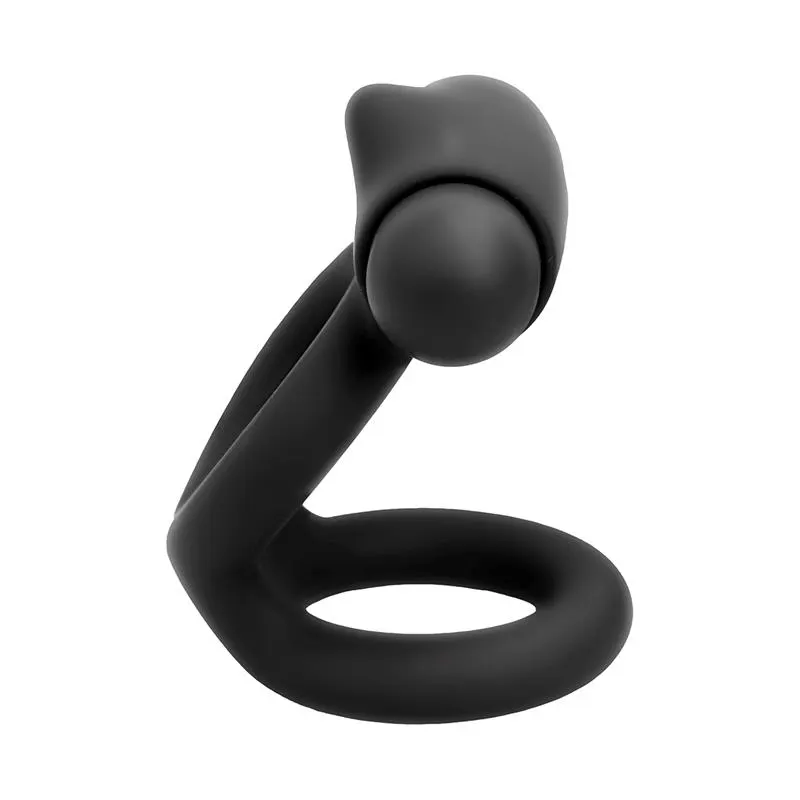 Denver Anillo Doble con Bala Vibradora USB Silicona Negro · TARDENOCHE · Anillos para el Pene — photo 7