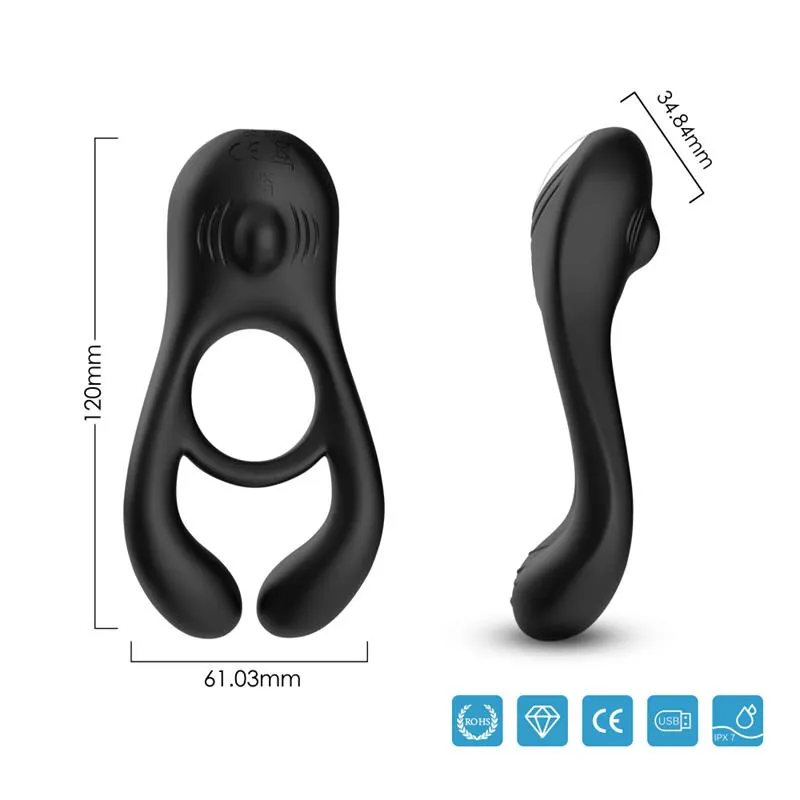 Anillo Vibrador para Pene y Testículos · URBAN SKY · Anillos para el Pene — photo 12