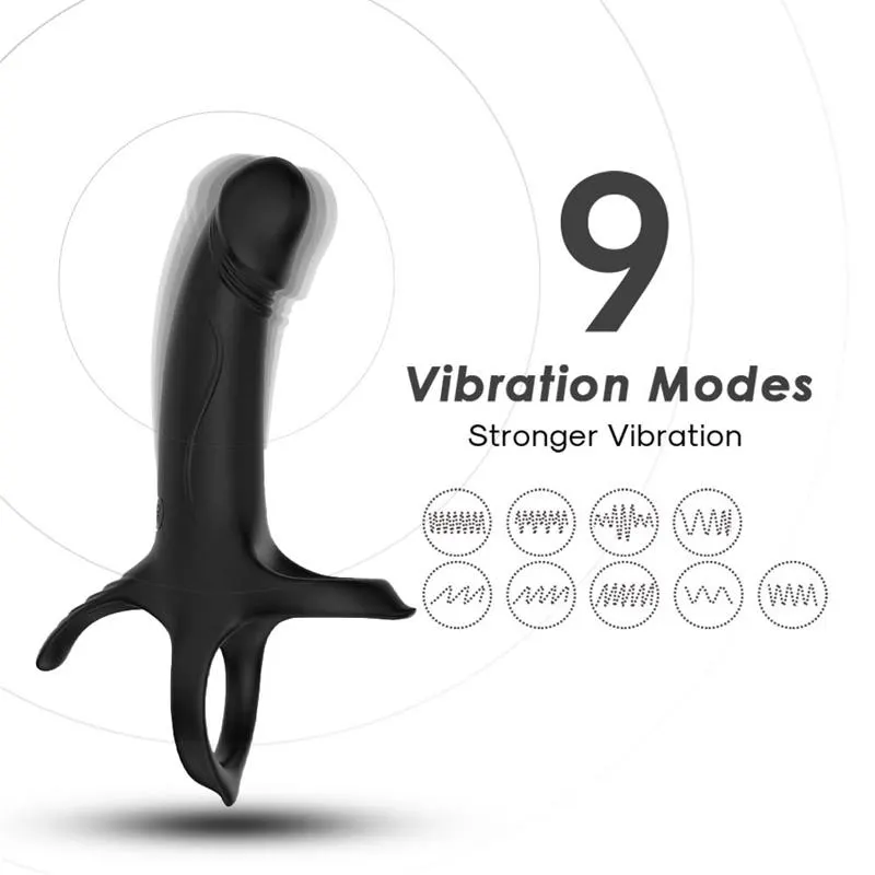 Dildo para Penetración Doble con Vibración · URBAN SKY · Anal — photo 6