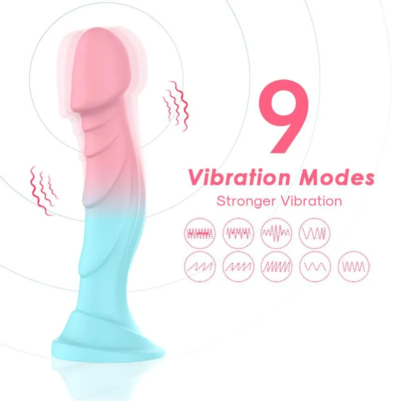 Dildo Bicolor con Vibración · URBAN SKY · Dildos — photo 3