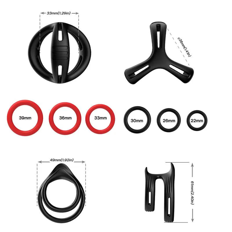 Set de 8 Anillos para el Pene Flexibles · URBAN SKY · URBAN SKY · Anillos para el Pene — Foto 4
