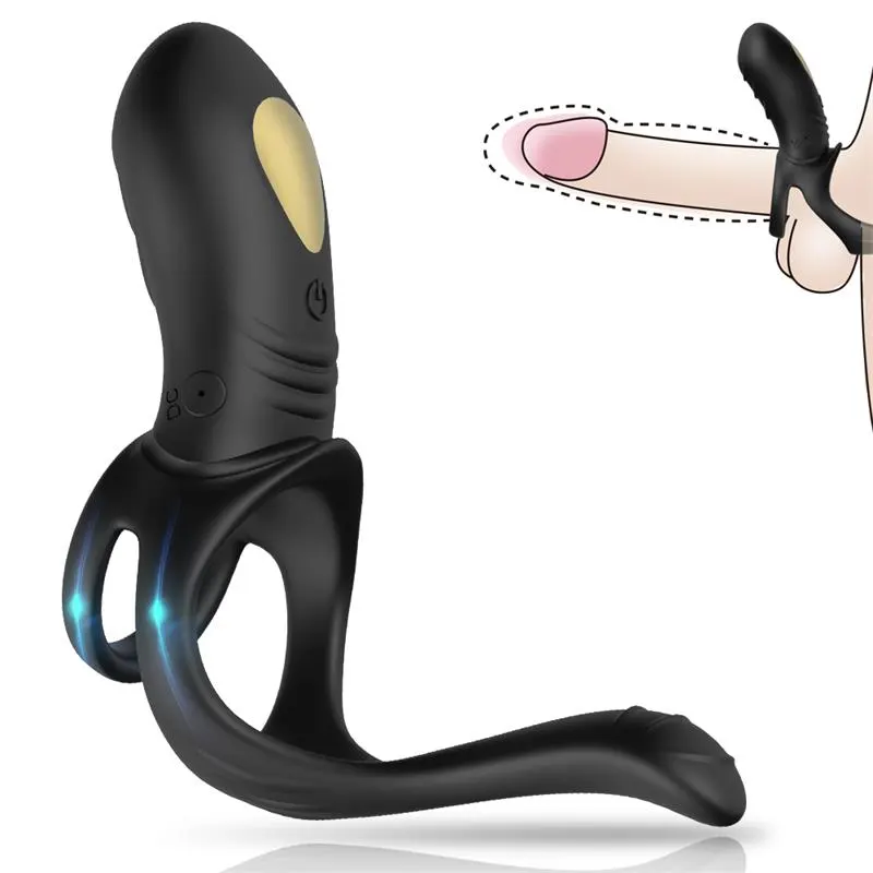 Anillo Vibrador con Estimulación Perianal · URBAN SKY · Anillos para el Pene — photo 2
