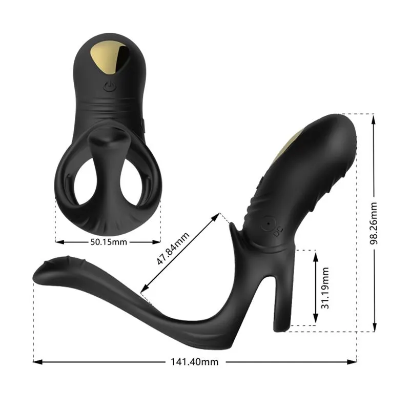 Anillo Vibrador con Estimulación Perianal · URBAN SKY · Anillos para el Pene — photo 12
