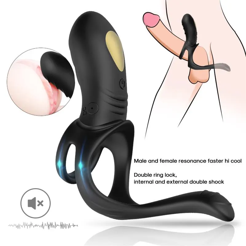 Anillo Vibrador con Estimulación Perianal · URBAN SKY · Anillos para el Pene — photo 3