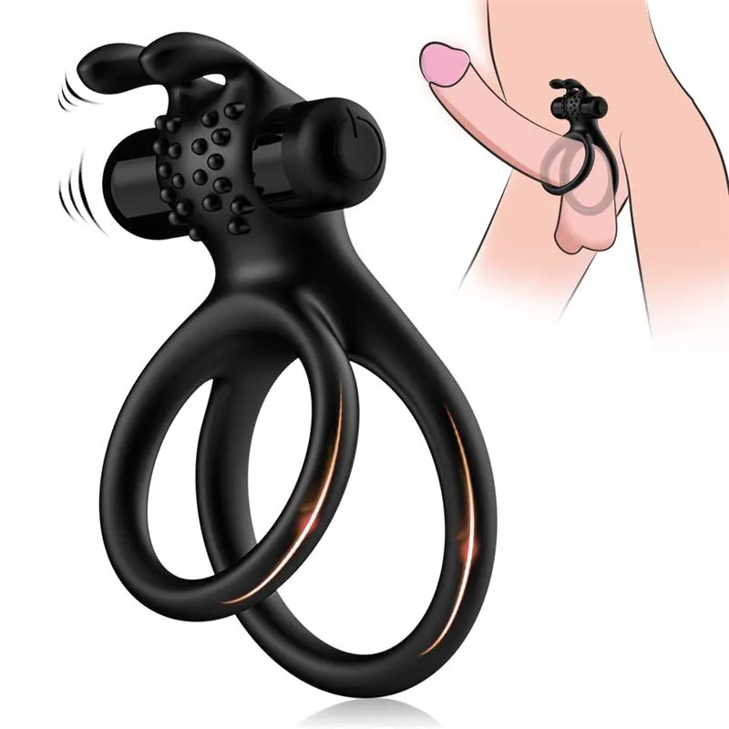 Anillo Doble Vibrador con Conejito (pilas) · URBAN SKY · URBAN SKY · Anillos para el Pene — photo 3