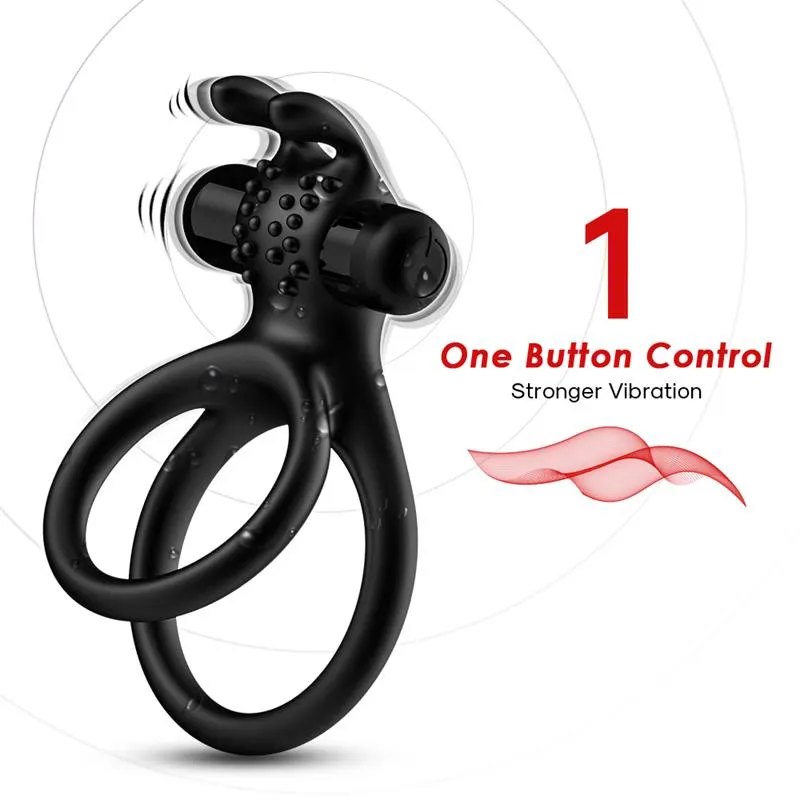 Anillo Doble Vibrador con Conejito (pilas) · URBAN SKY · URBAN SKY · Anillos para el Pene — photo 5
