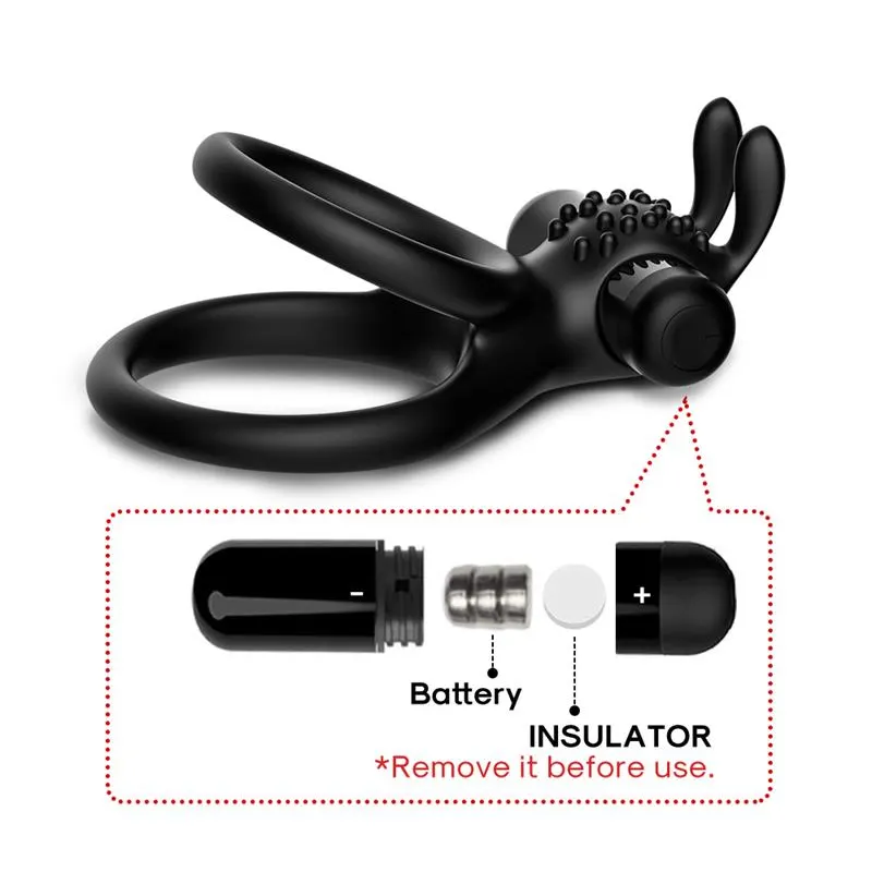 Anillo Doble Vibrador con Conejito (pilas) · URBAN SKY · URBAN SKY · Anillos para el Pene — photo 7
