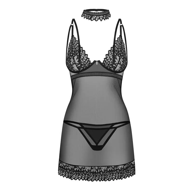 Donarella Chemise y Tanga · XS/S · OBSESSIVE · Conjuntos y Bodies — Foto 3