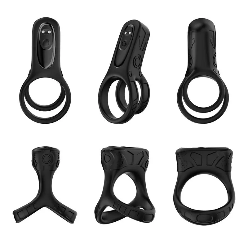 Set 2 Anillos Mecha Lock Essence Ring · URBAN SKY · Anillos para el Pene — Foto 4