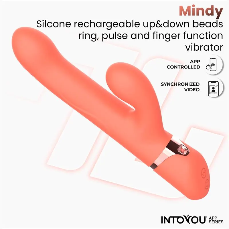 Mindy Vibrador con Anillo de Bolas Up and Down, Finger y Pulsación con APP · INTOYOU APP SERIES · Vibradores — photo 3