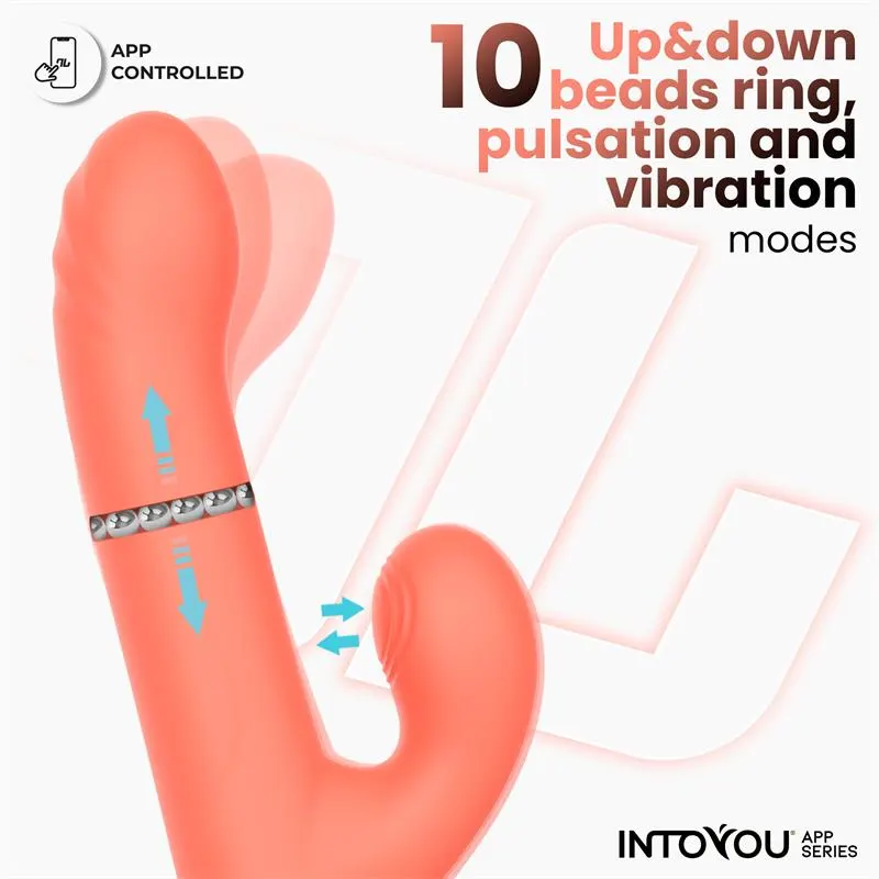 Mindy Vibrador con Anillo de Bolas Up and Down, Finger y Pulsación con APP · INTOYOU APP SERIES · Vibradores — photo 5