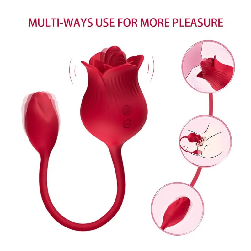 Rosa con Licking y Huevo Vibrador USB · URBAN SKY · Estimuladores de Clítoris — Foto 11