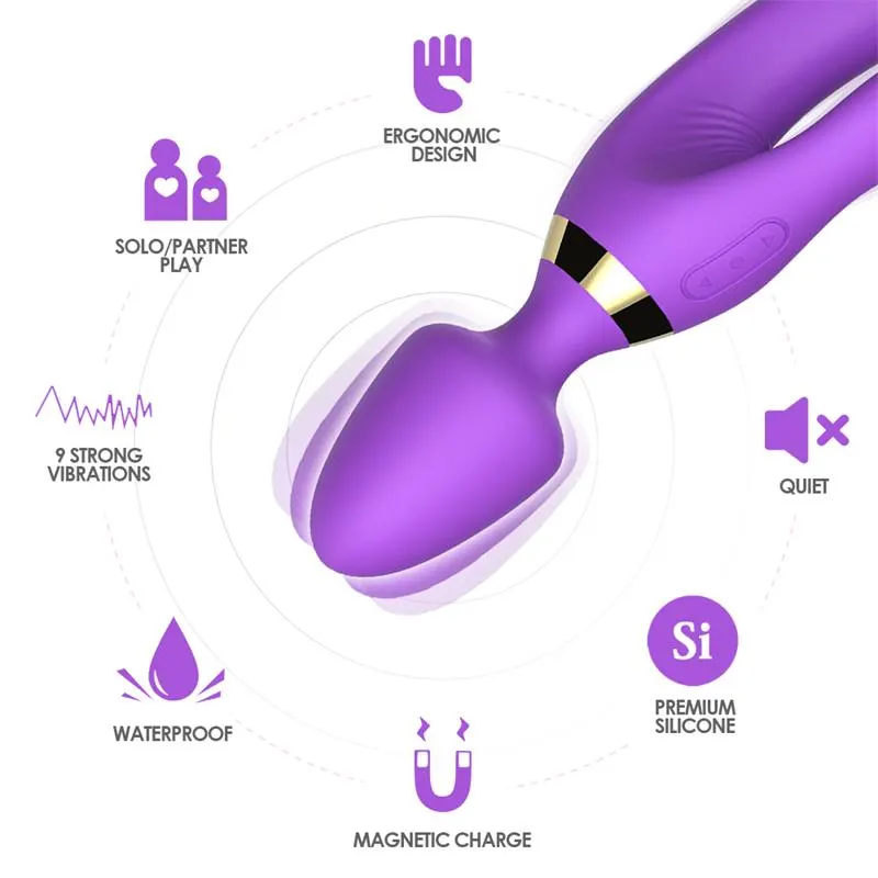 Masajeador y Vibrador Púrpura · URBAN SKY · Vibradores — Foto 7