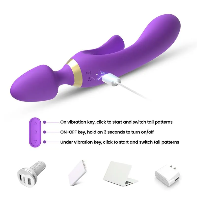 Masajeador y Vibrador Púrpura · URBAN SKY · Vibradores — Foto 8