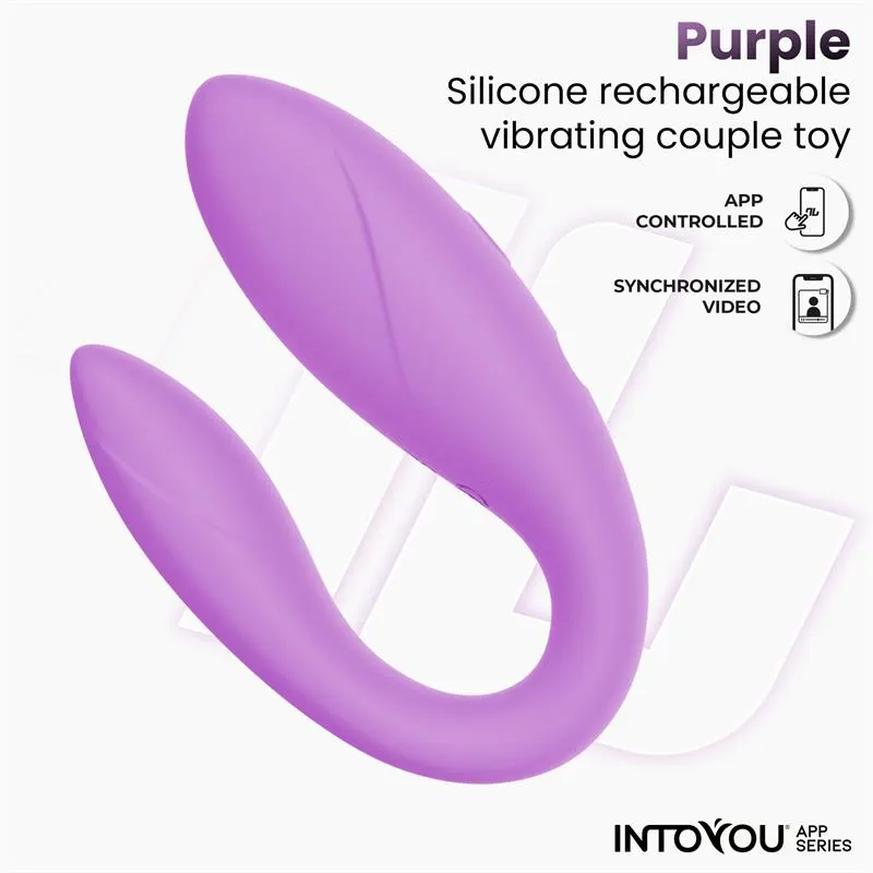Juguete para Parejas con APP Flexible Silicona Lavanda · INTOYOU APP SERIES · Vibradores — Foto 4