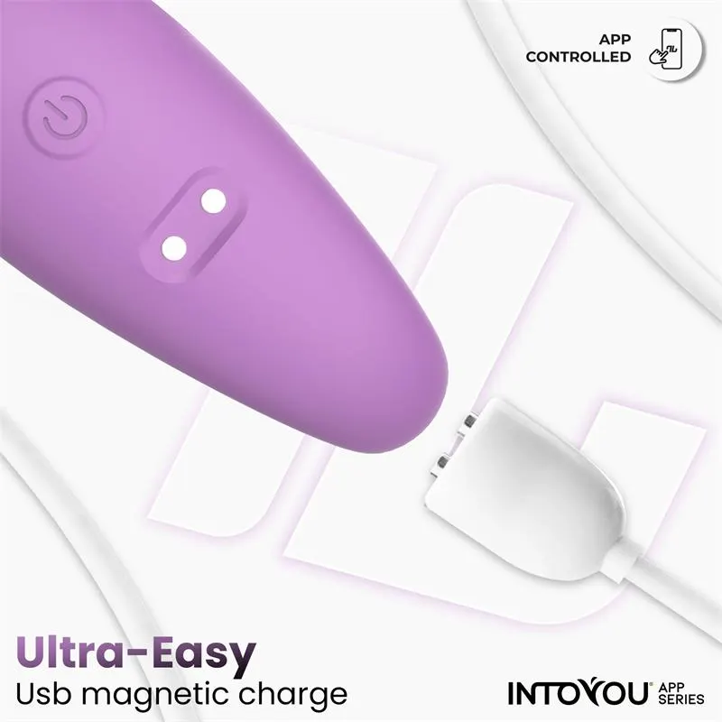 Juguete para Parejas con APP Flexible Silicona Lavanda · INTOYOU APP SERIES · Vibradores — Foto 7