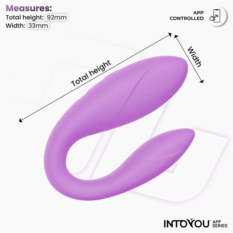 Juguete para Parejas con APP Flexible Silicona Lavanda · INTOYOU APP SERIES · Vibradores — Foto 8