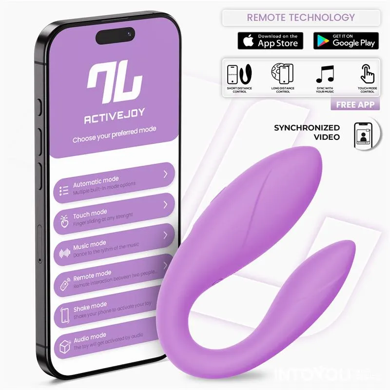 Juguete para Parejas con APP Flexible Silicona Lavanda · INTOYOU APP SERIES · Vibradores