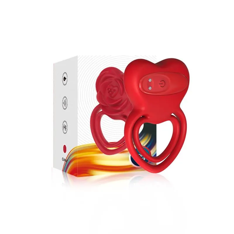 Anillo Doble Vibrador con Forma de Rosa 56 g · URBAN SKY · URBAN SKY · Anillos para el Pene — Foto 4