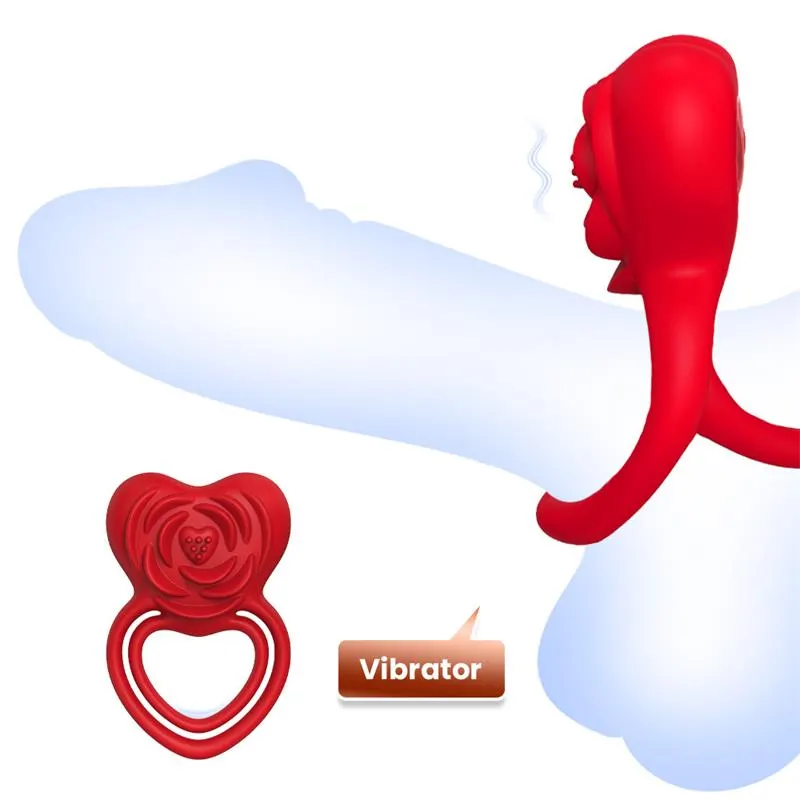 Anillo Doble Vibrador con Forma de Rosa 56 g · URBAN SKY · URBAN SKY · Anillos para el Pene — Foto 6