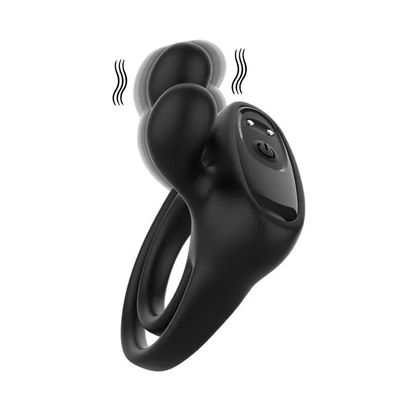 Anillo Doble Vibrador con Estimulador Extra 45 g · URBAN SKY · URBAN SKY · Anillos para el Pene — Foto 4