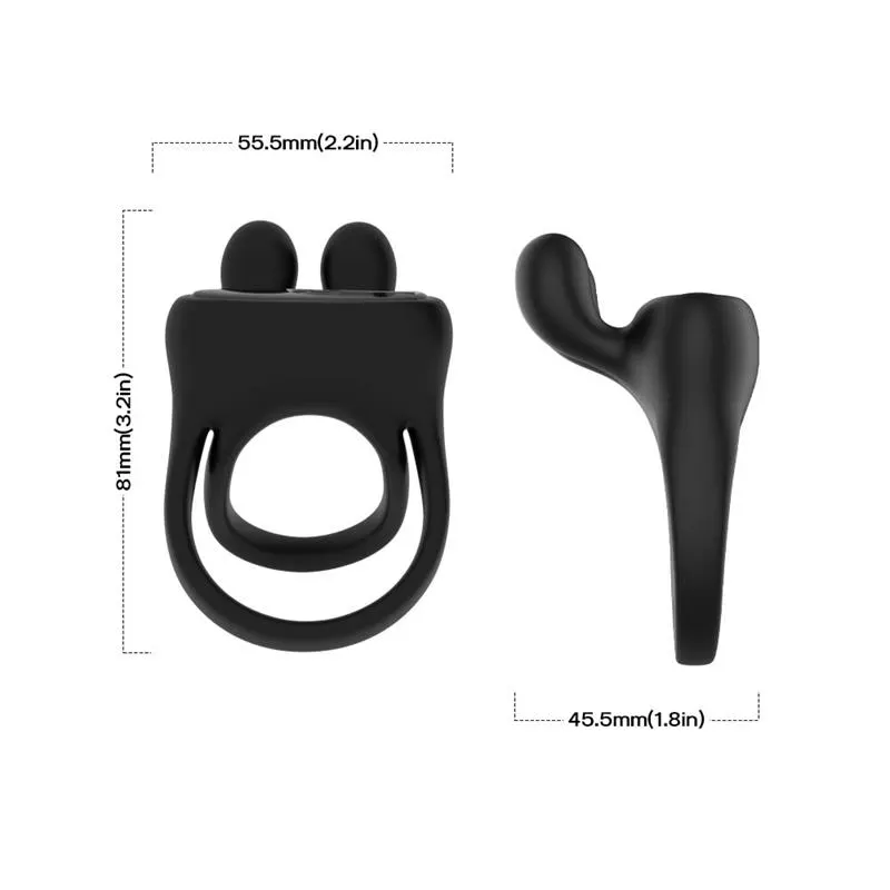 Anillo Doble Vibrador con Estimulador Extra 45 g · URBAN SKY · URBAN SKY · Anillos para el Pene — Foto 10