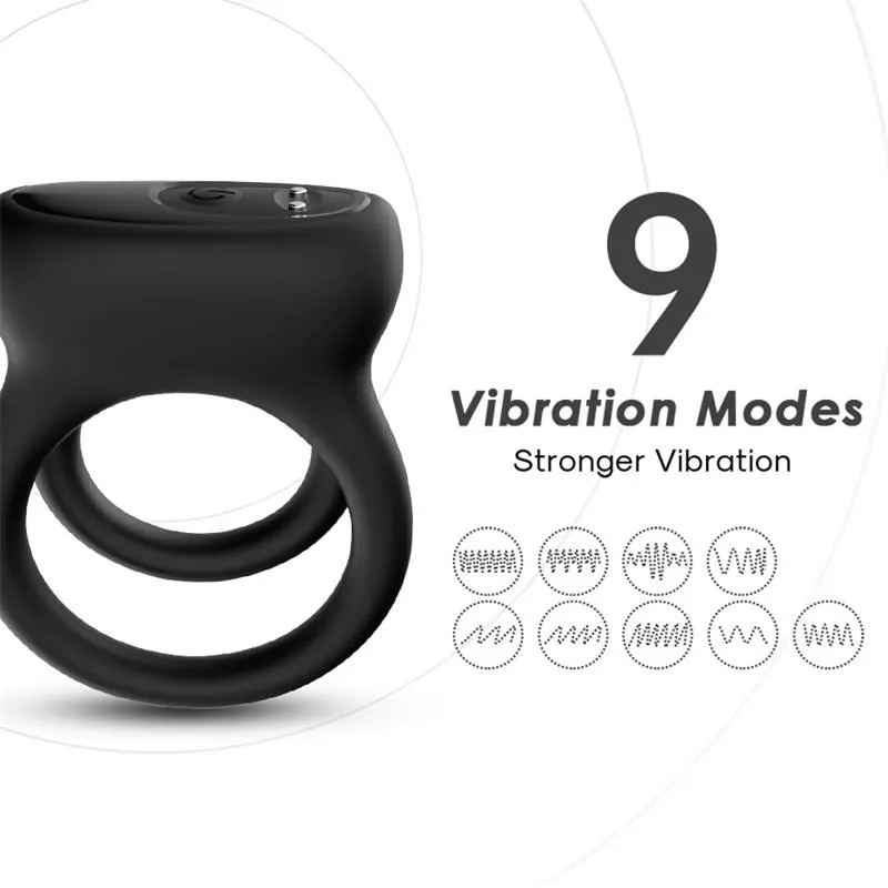 Anillo Vibrador USB 9 Funciones · URBAN SKY · URBAN SKY · Anillos para el Pene — photo 2