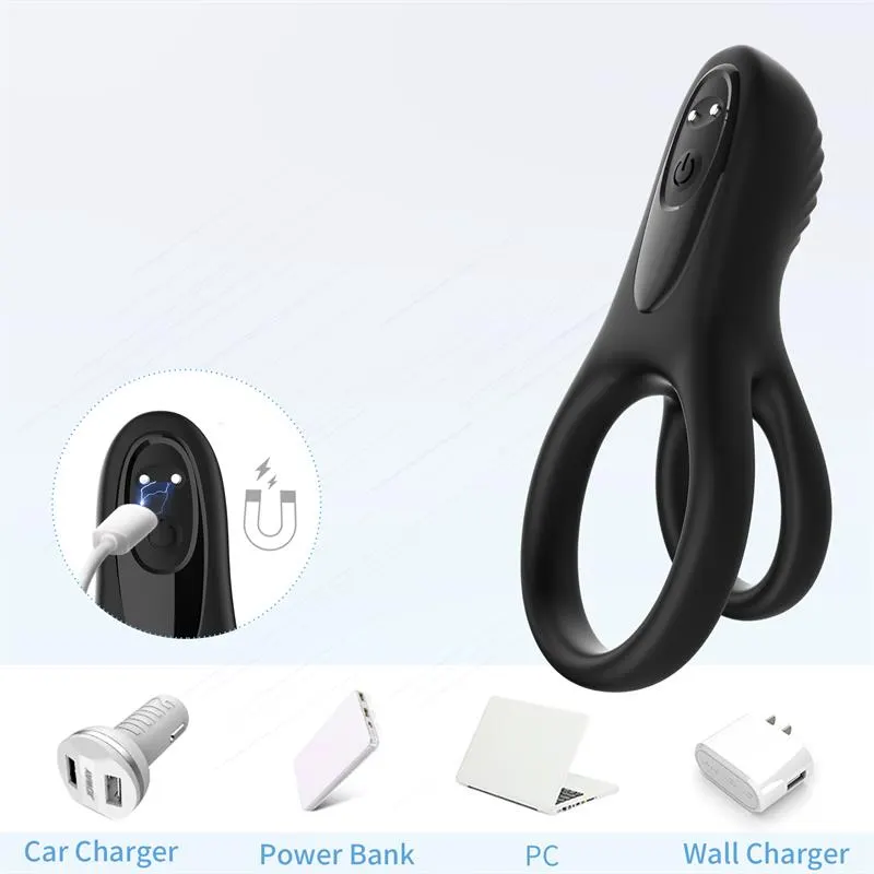 Anillo Vibrador USB 9 Funciones 49 g · URBAN SKY · URBAN SKY · Anillos para el Pene — Foto 7