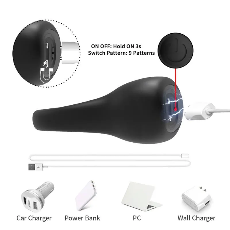 Anillo Vibrador USB 9 Funciones · URBAN SKY · URBAN SKY · Anillos para el Pene — photo 7