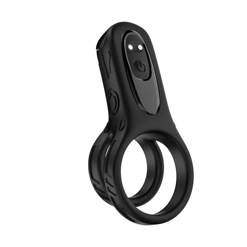Mecha-style Anillo Doble para el Pene con Vibracion · URBAN SKY · Anillos para el Pene — photo 2