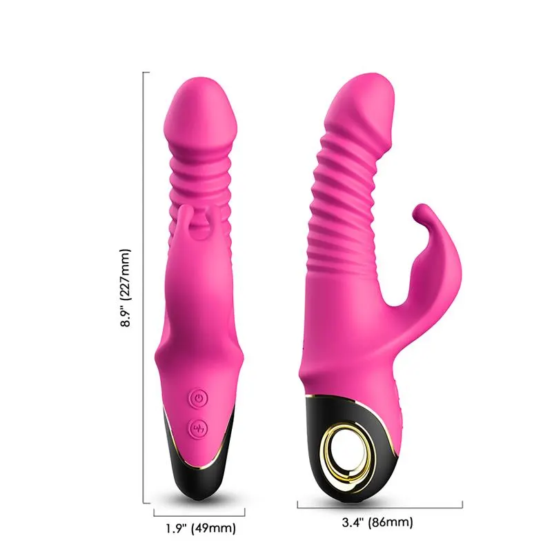 Vibrador con Thrusting y Oscilación 360º Rosa · URBAN SKY · Vibradores — Foto 10