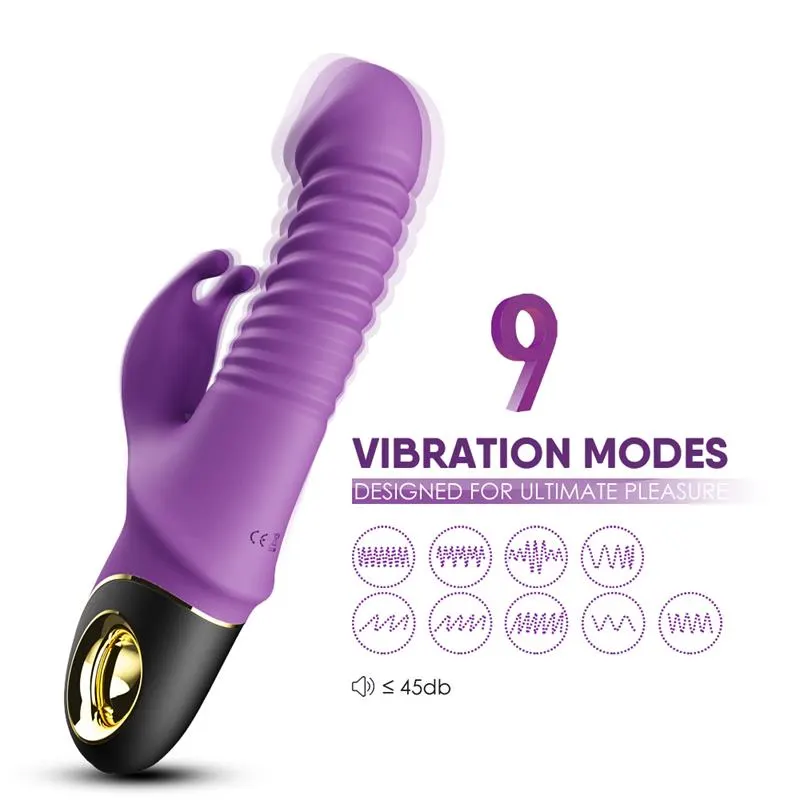 Vibrador con Thrusting y Oscilación 360º Purpura · URBAN SKY · Vibradores — photo 2